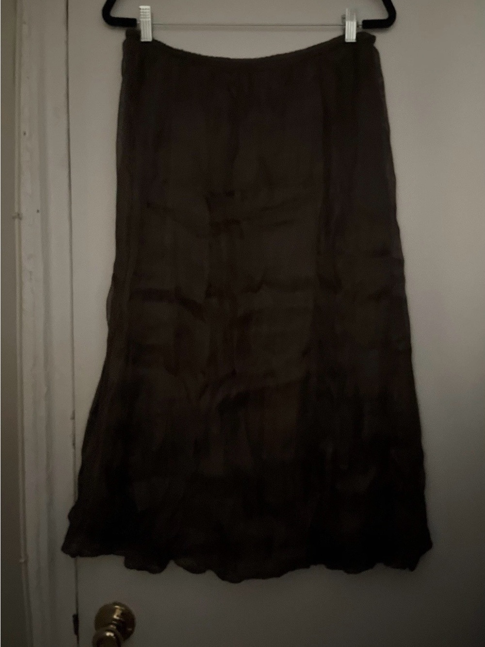 J Jill silk crinkle skirt fully lined